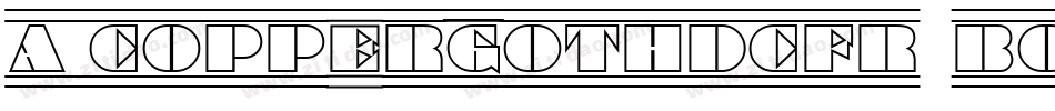 a_CopperGothDcFr Bold字体转换
